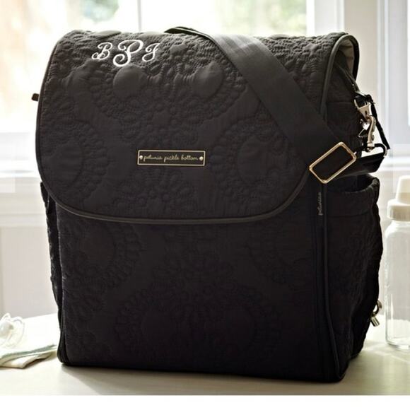 PETUNIA PICKLE BOTTOM Central Park North Boxy Backpack Black - Picture 2 of 16